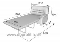 2-х местная д/к секция левая