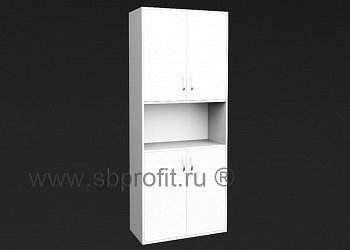 Шкаф для бумаг широкий высокий комбинированный