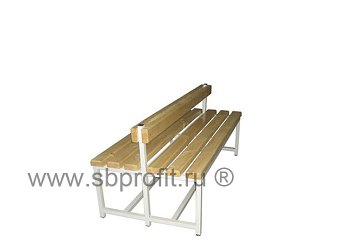 Банкетка со спинкой, двусторонняя