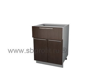 Стол с 1 ящиком и 2 дверьми  60