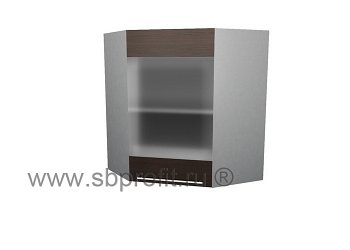 Шкаф витрина угловой  60\60