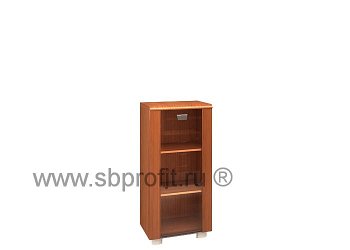 Шкаф узкий средний (дверь стекло в рамке МДФ)