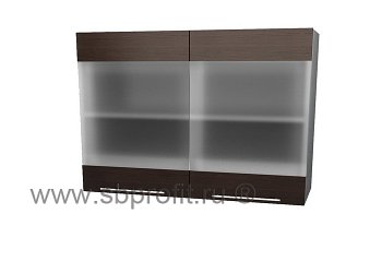 Шкаф витрина двухдверный  100