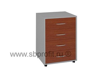 Тумба офисная подкатная, 4 ящика