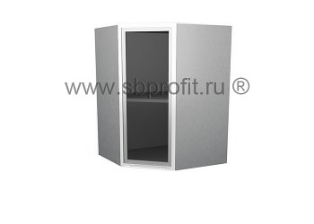 Шкаф витрина угловой  55\55