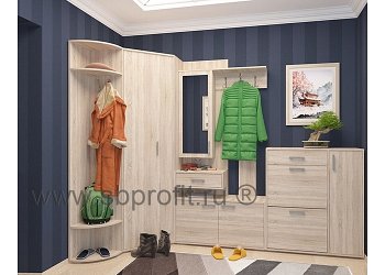 Рассвет, модульный комплекс в прихожую (СПУ-4, Аврора, ПР-11, ОБ-1)  комплект