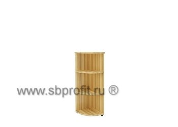 Стеллаж угловой средний, 2 полки