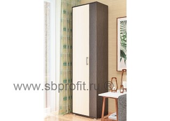 Шкаф платяной с выдвижной штангой и полками