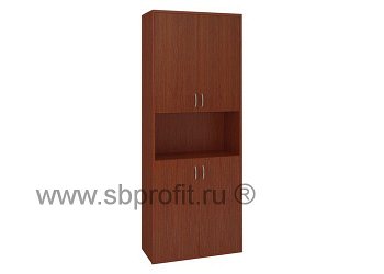 Шкаф для бумаг широкий высокий комб