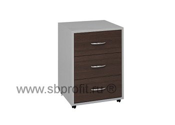 Тумба офисная подкатная, 3 ящика