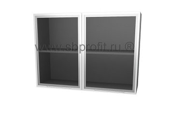 Шкаф витрина двухдверный  100