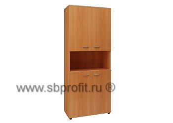 Шкаф для бумаг широкий высокий комб