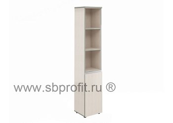 Шкаф узкий высокий полуоткрытый