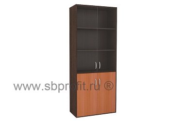 Шкаф для бумаг широкий высокий стекло