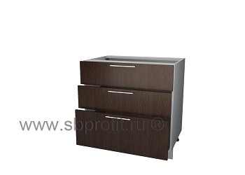 Стол с тремя (2м + 1б) ящиками  80