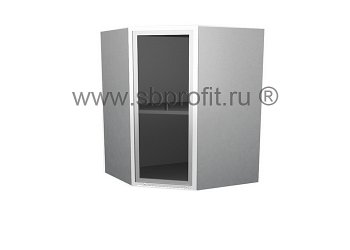 Шкаф витрина угловой  60\60