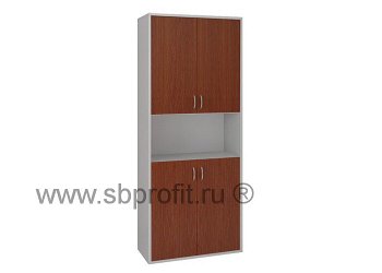 Шкаф для бумаг широкий высокий комбинированный