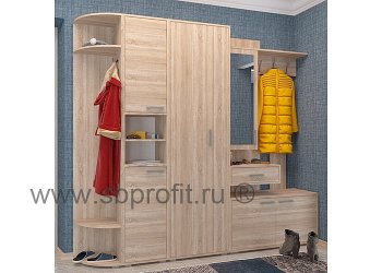 Рассвет, модульный комплекс в прихожую (СПУ-4, ПП-3, ПР-11, Манго)  комплект