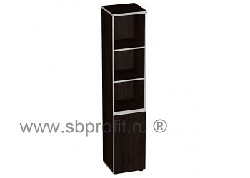 Стеллаж узкий высокий полуоткрытый