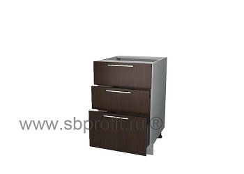 Стол с тремя (2м + 1б) ящиками  50