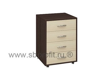 Тумба офисная подкатная, 4 ящика