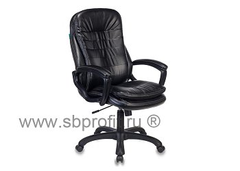 Кресло руководителя черный искусственная кожа