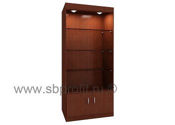 Торговая витрина с подсветкой