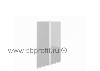 Двери средние стеклянные комплект (левая+правая)
