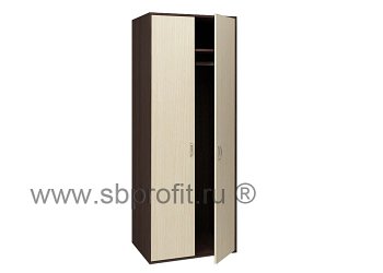 Шкаф для одежды глубокий двустворчатый