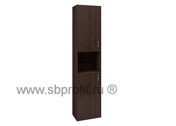 Шкаф для бумаг узкий высокий комб