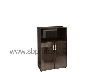 Шкаф широкий средний (двери МДФ низкие)