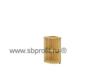 Стеллаж угловой низкий, 1 полка