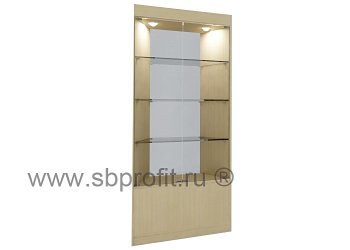 Угловая торговая витрина с подсветкой