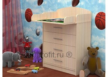 Комод пеленальный  4 ящика *рол.направ