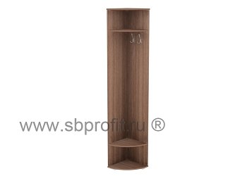 Стеллаж угловой с крючками и полками