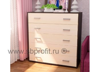 Комод широкий  5 ящиков