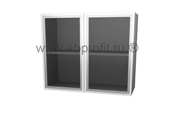 Шкаф витрина двухдверный  85