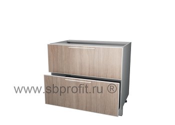 Стол с двумя ящиками 90