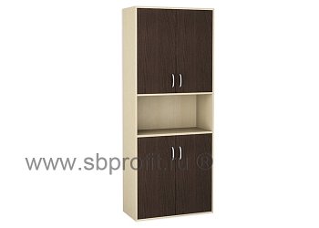 Шкаф для бумаг широкий высокий комбинированный