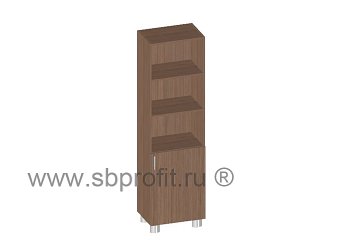 Шкаф книжный узкий полуоткрытый (без топа)