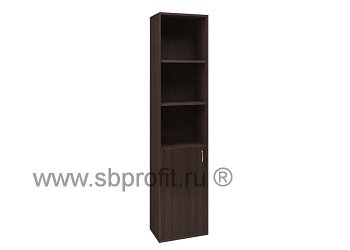 Шкаф для бумаг узкий высокий полуоткр