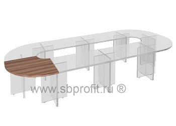 Столешница модульного стола полукр