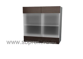 Шкаф витрина двухдверный  75