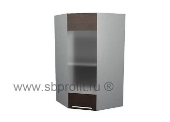 Шкаф витрина угловой  55\55