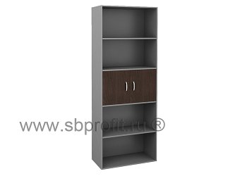 Шкаф для бумаг широкий высокий полуоткрытый