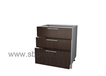 Стол с тремя (2м + 1б) ящиками  70