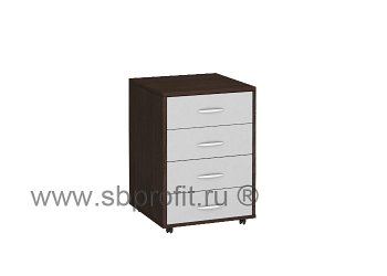 Тумба офисная подкатная, 4 ящика