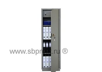 Шкаф бухг 1-но секц с кассой. 3 полки