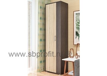 Шкаф платяной с выдвижной штангой и полками