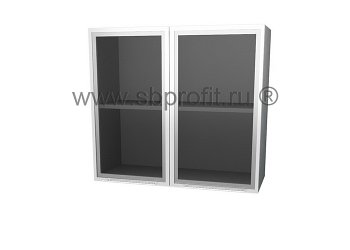 Шкаф витрина двухдверный  80